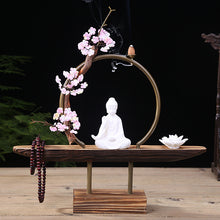 Peaceful Buddha Backflow Incense Burner Holder Kit