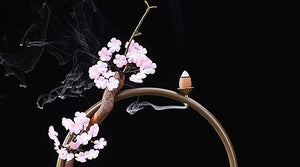 Peaceful Buddha Backflow Incense Burner Holder Kit