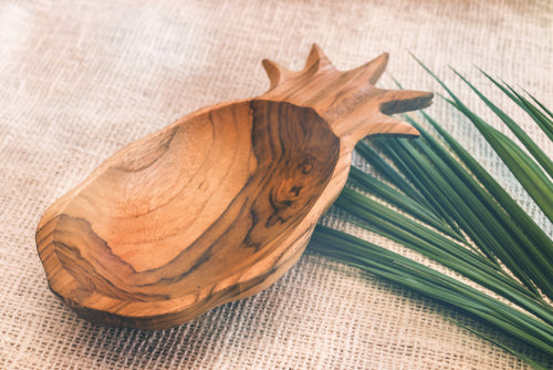Pineapple Teak Bowl